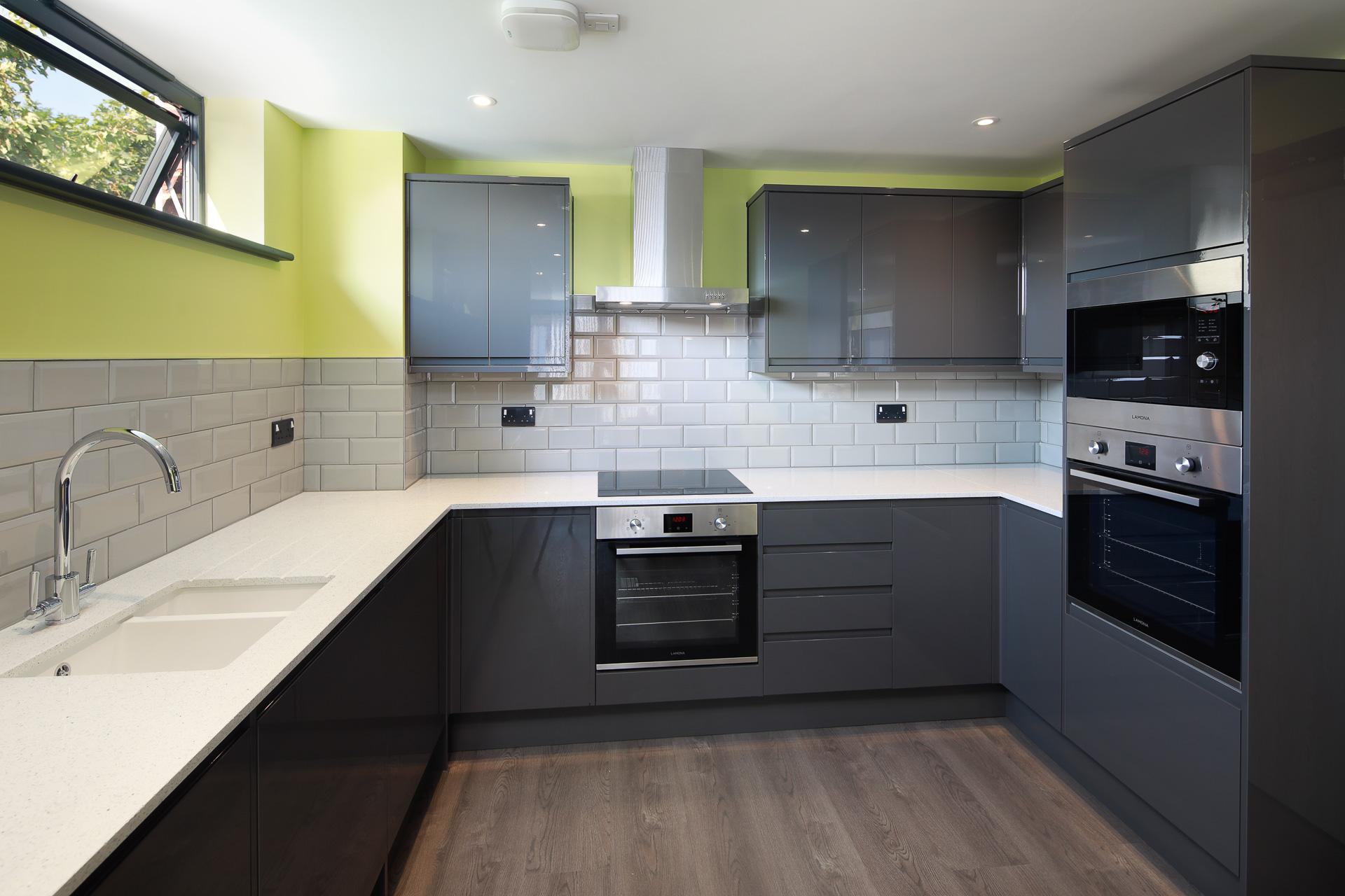 A typical cluster flat kitchen